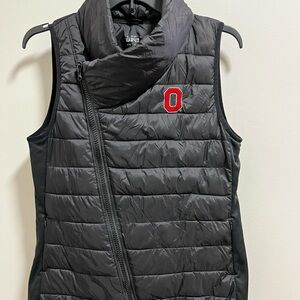 Ohio State High Neck Puffer Vest